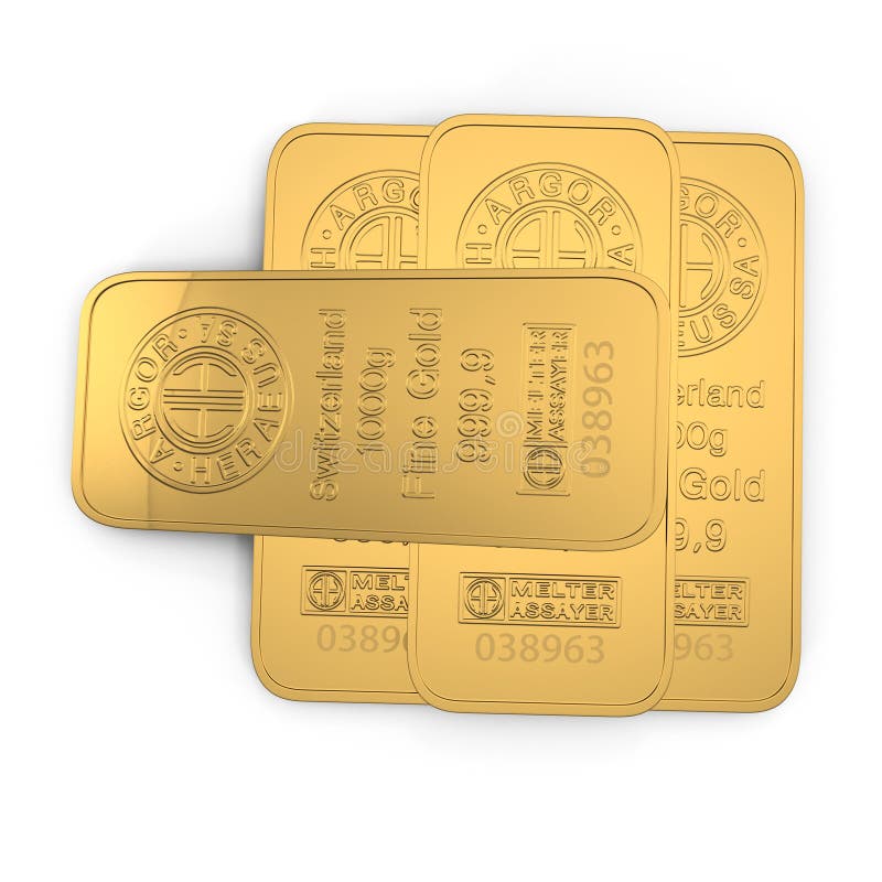 Barre d'or 1000g d'isolement sur le blanc Vue supérieure illustration 3D illustration stock Barre d'or 1000g d'isolement sur le blanc Vue supérieure illustration 3D illustration stock