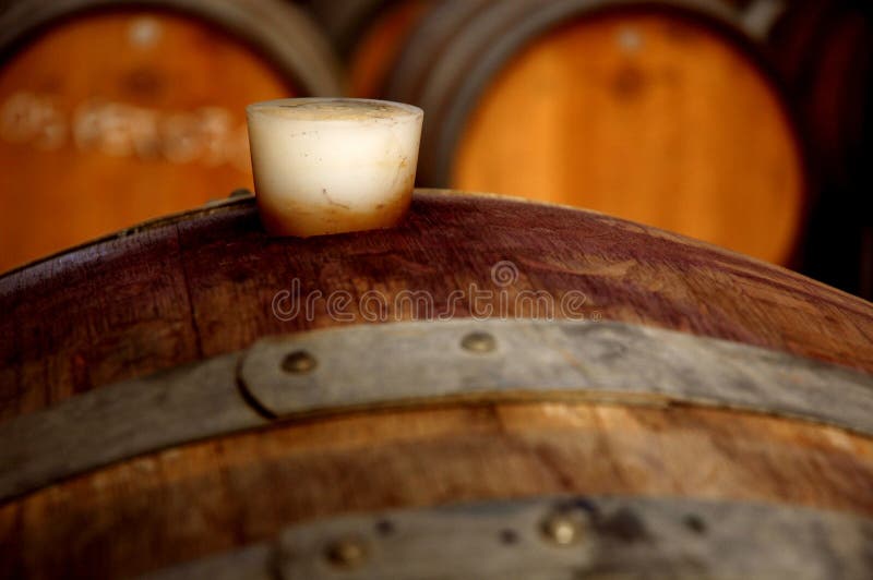 Plug in an old wine barrel stock photo. Image of abstract 12831030