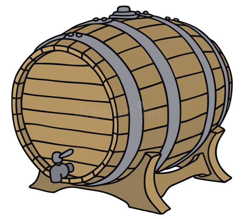 Barrel stock vector. Illustration of drawing, ector, liquor - 42141594