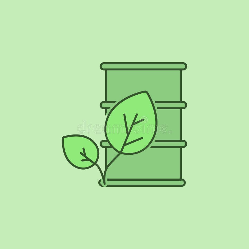 barrel of oil leaves icon stock illustration barrel of oil leaves icon stock illustration