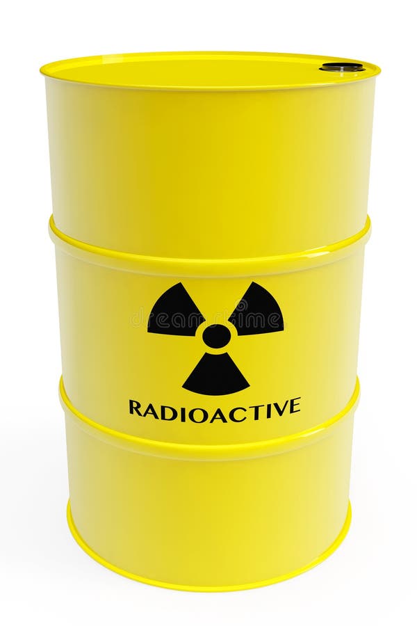 Barrel with Radioactive Materials Stock Illustration - Illustration of ...