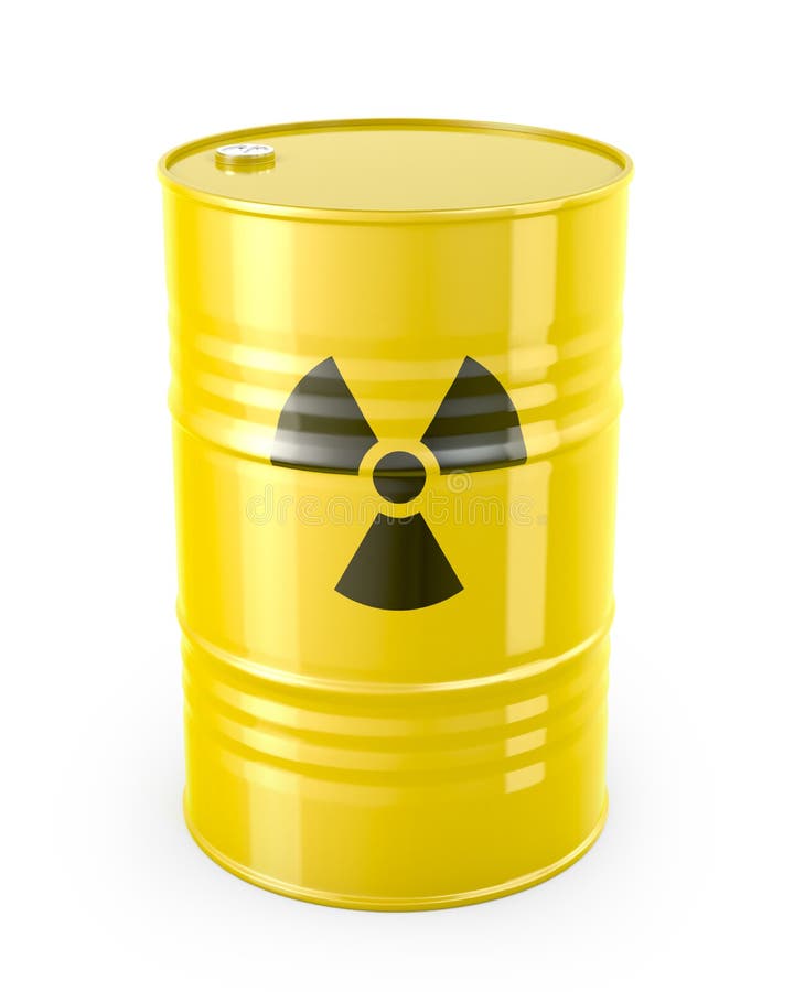 Barrel with Radioactive Symbol Stock Illustration - Illustration of ...