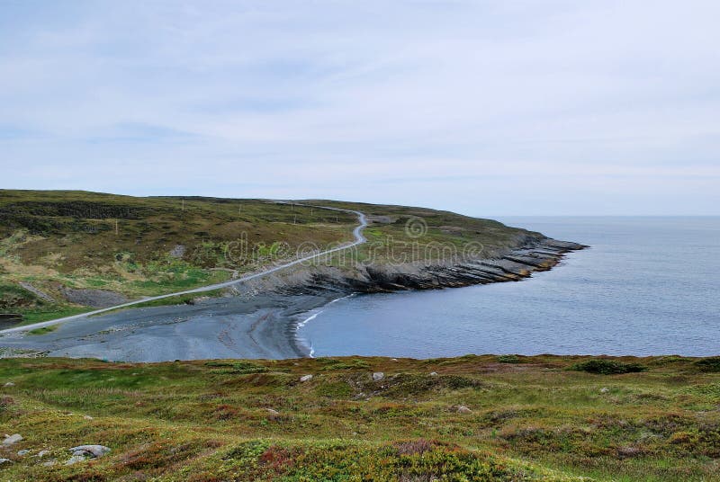 Barren coastal road