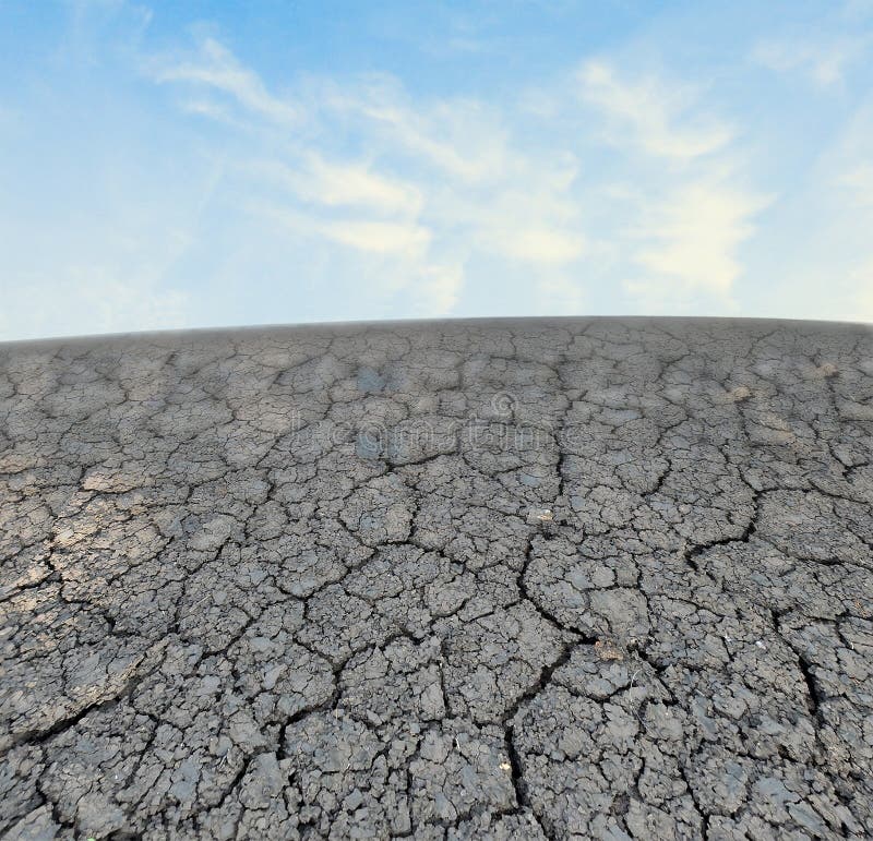 Barren land at summer stock image. Image of barren, cloudy 16576801