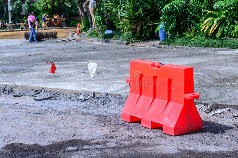 Barricade and Cone for Construction Area Protection Stock Image Image of cone, safety 63979481