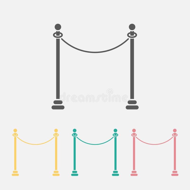 Barricade icon drawback entanglement hindrance hedge incumbrance vector illustration.