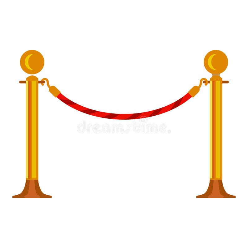 Barrier icon, cartoon style royalty free illustration