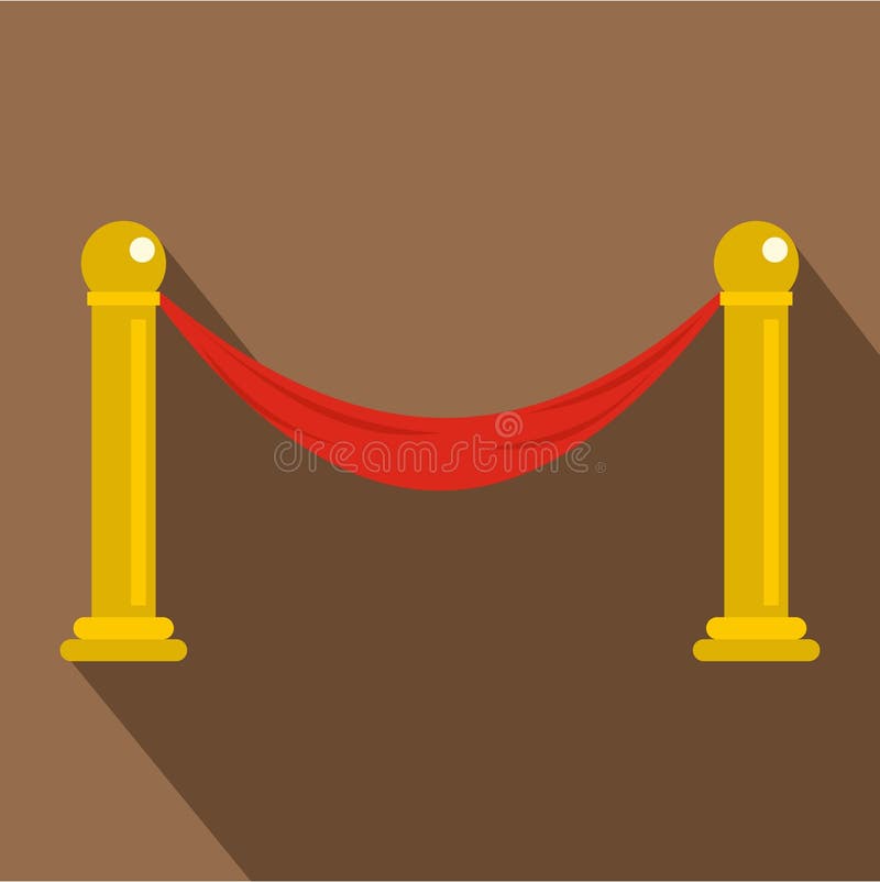 Barrier icon, flat style stock illustration