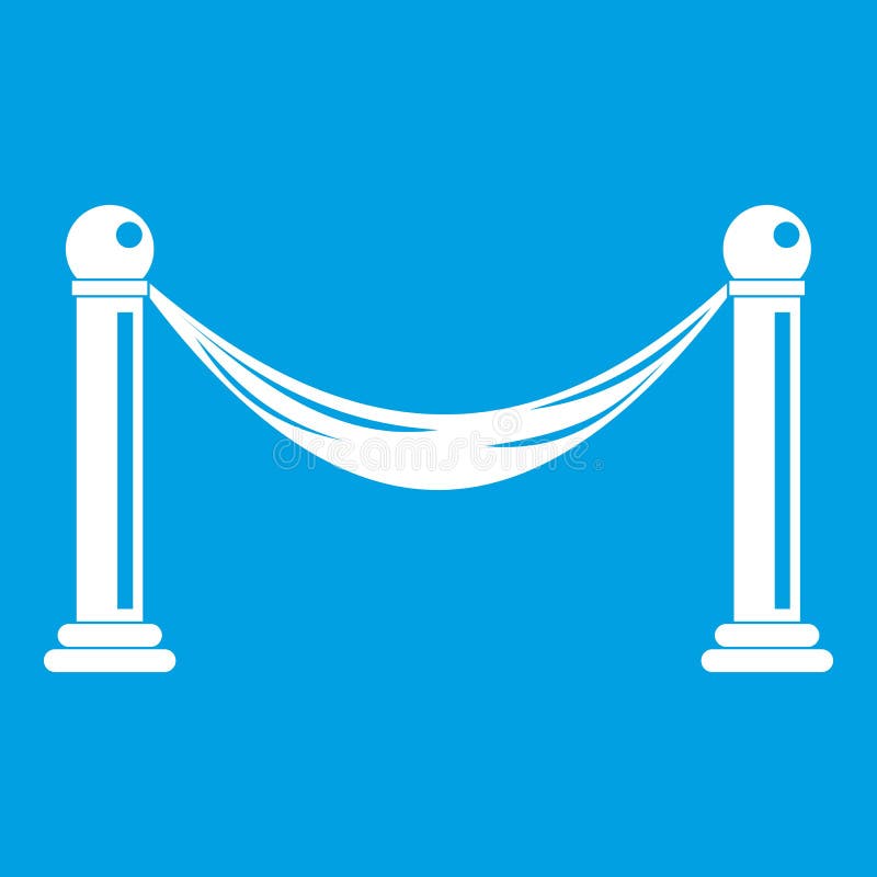 Barrier icon white royalty free illustration