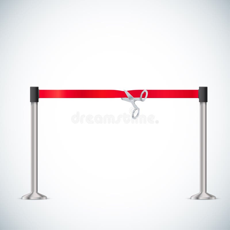 Barrier Rope White Realistic Object Stock Illustrations 27 Barrier