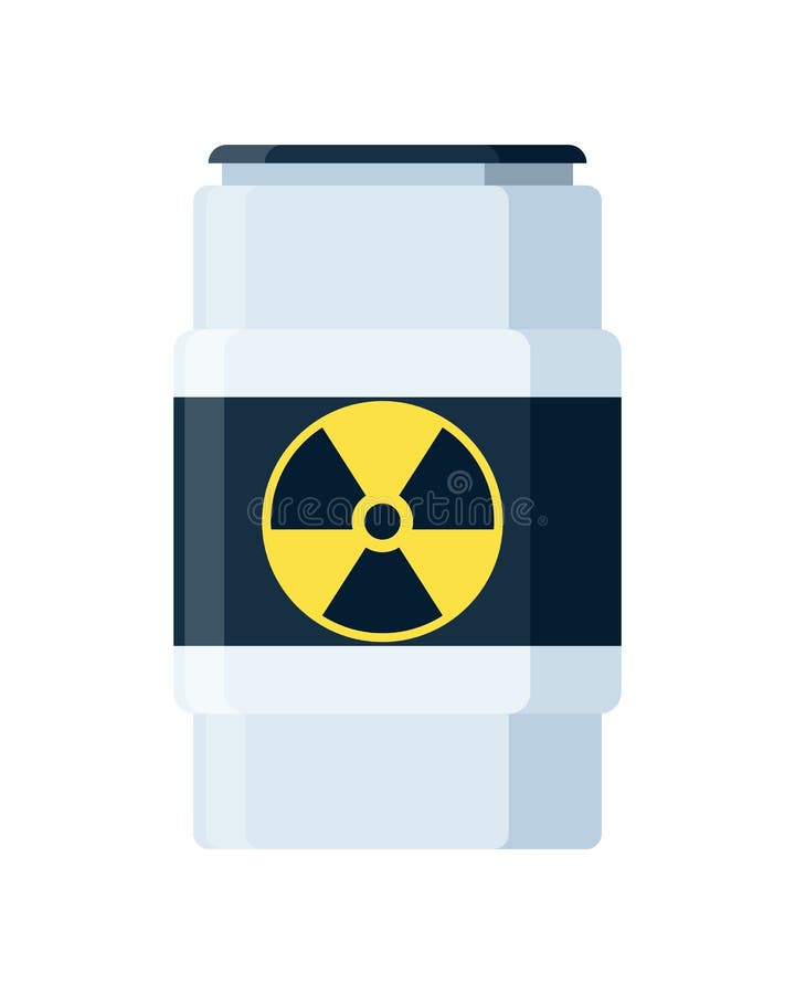 Ícone tóxico de radiação de perigo. ilustração vetorial
