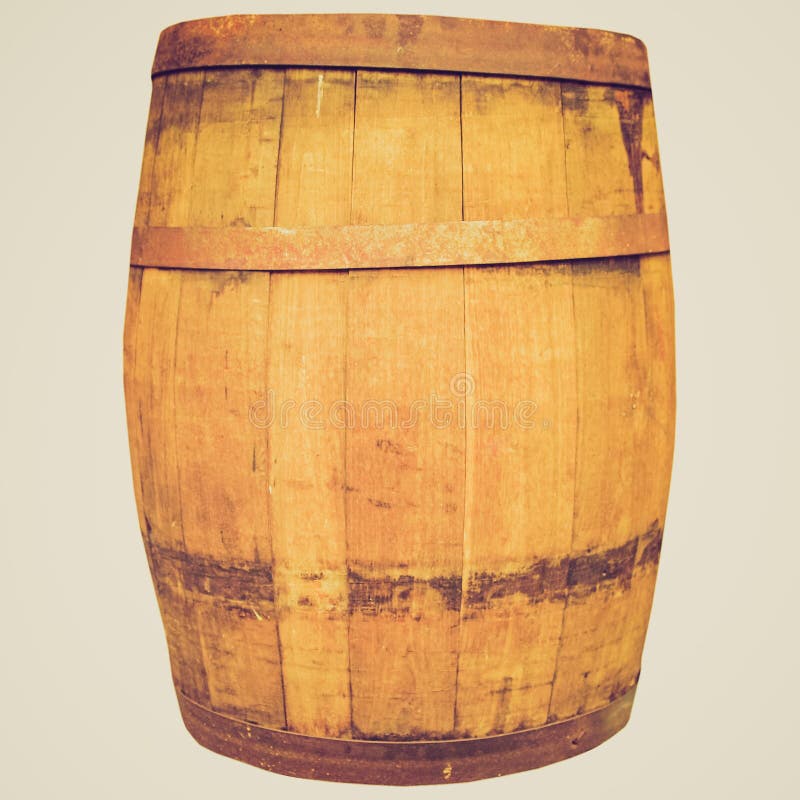 Barril retro del barril del vino o de cerveza de la mirada fotografía de archivo Barril retro del barril del vino o de cerveza de la mirada fotografía de archivo