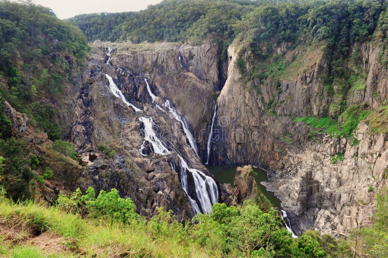 Barron Falls Australian waterfall , Cairns, Queensland , Austral