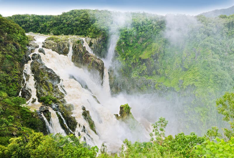 Barron falls after heavy rain and flooding