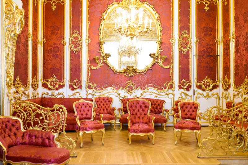 Luxurious hall in a palace stock photography Luxurious hall in a palace stock photography