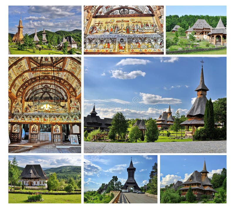 Barsana klosterkomplex i Maramures royaltyfri fotografi Barsana klosterkomplex i Maramures royaltyfri fotografi