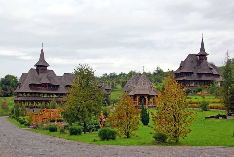 Barsana monastery landscape