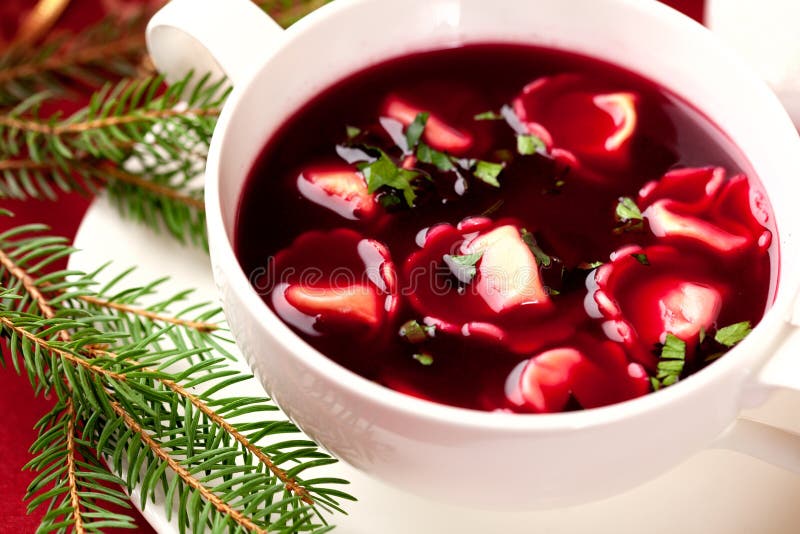 Barszcz. Polish christmas soup royalty free stock image Barszcz. Polish christmas soup royalty free stock image