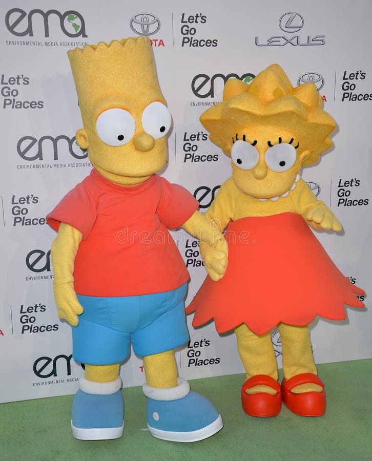 gastar sagrado Tía Bart Simpson Y Lisa Simpson Imagen de archivo editorial - Imagen de famoso,  traje: 173178349