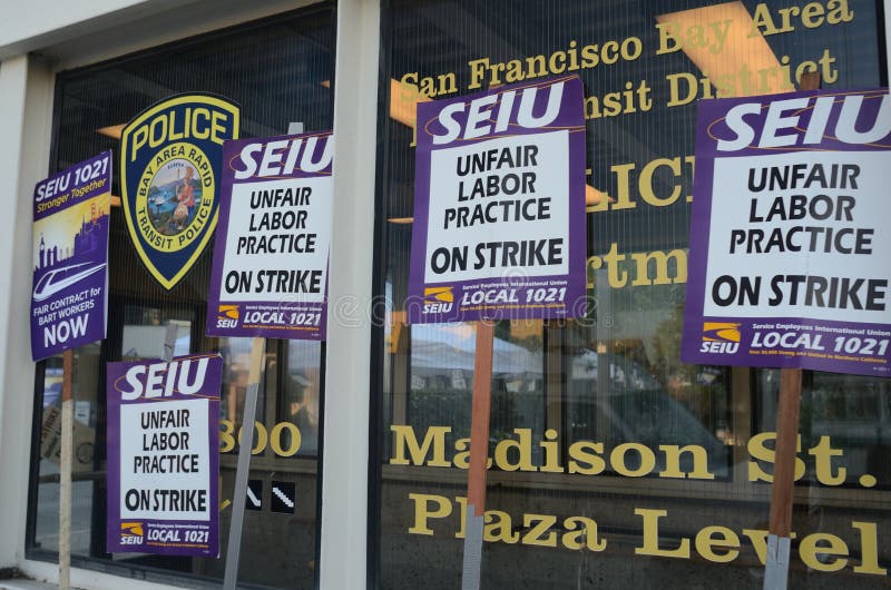 BART Strike Part Two image libre de droits BART Strike Part Two image libre de droits