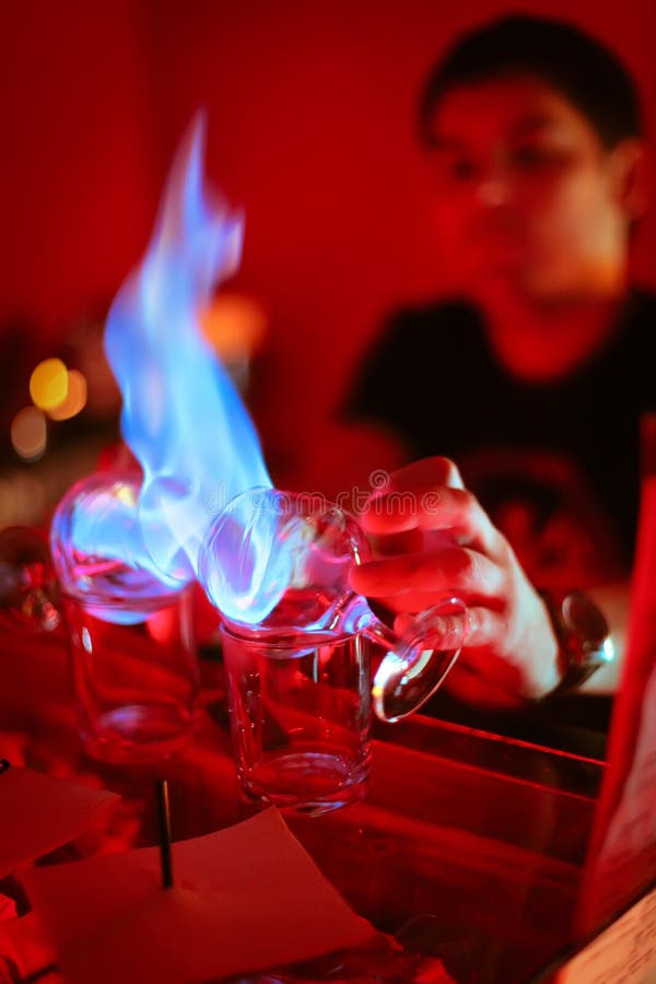 Burning tower cocktail stock photo. Image of drink, color - 44867982