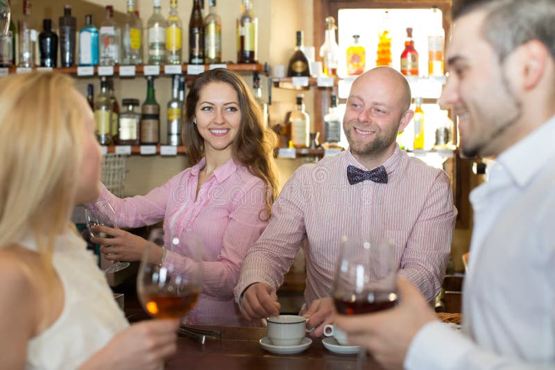 Bartender Entertaining Guests Stock Photo Image of holiday, casual 52619416