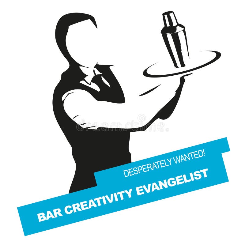 Bartender wanted vector signet vector illustration Bartender wanted vector signet vector illustration