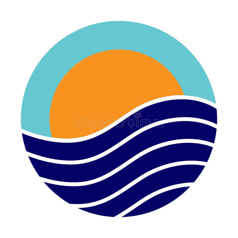 Barwi logo na temacie turystyka i podróżuje ilustracja wektor Barwi logo na temacie turystyka i podróżuje ilustracja wektor