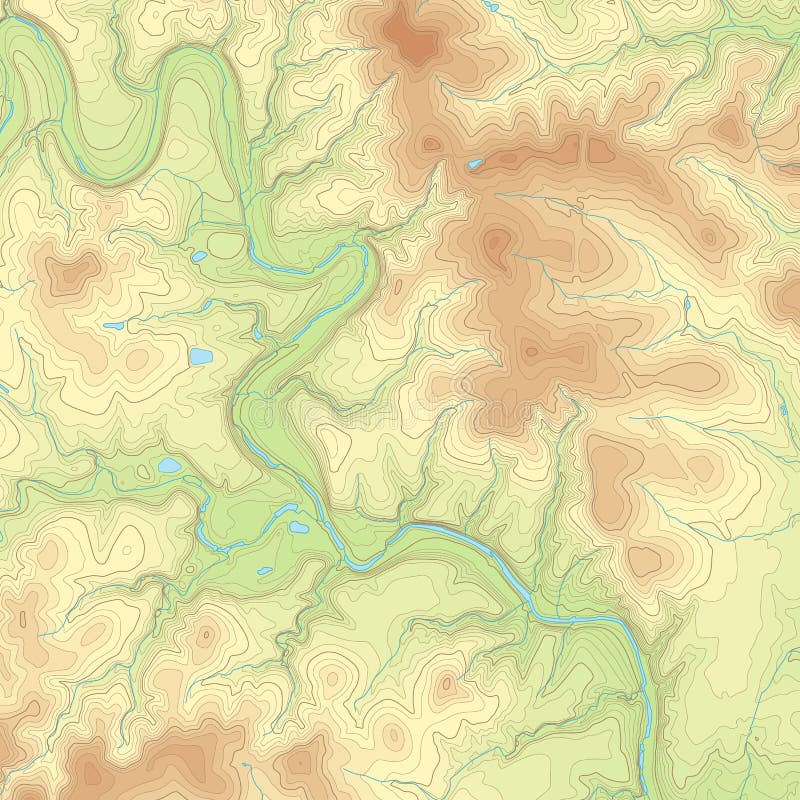 Barwiona Topograficzna mapa