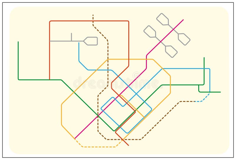 Barwionego metra wektorowa mapa Singapur, Asia ilustracji Barwionego metra wektorowa mapa Singapur, Asia ilustracji