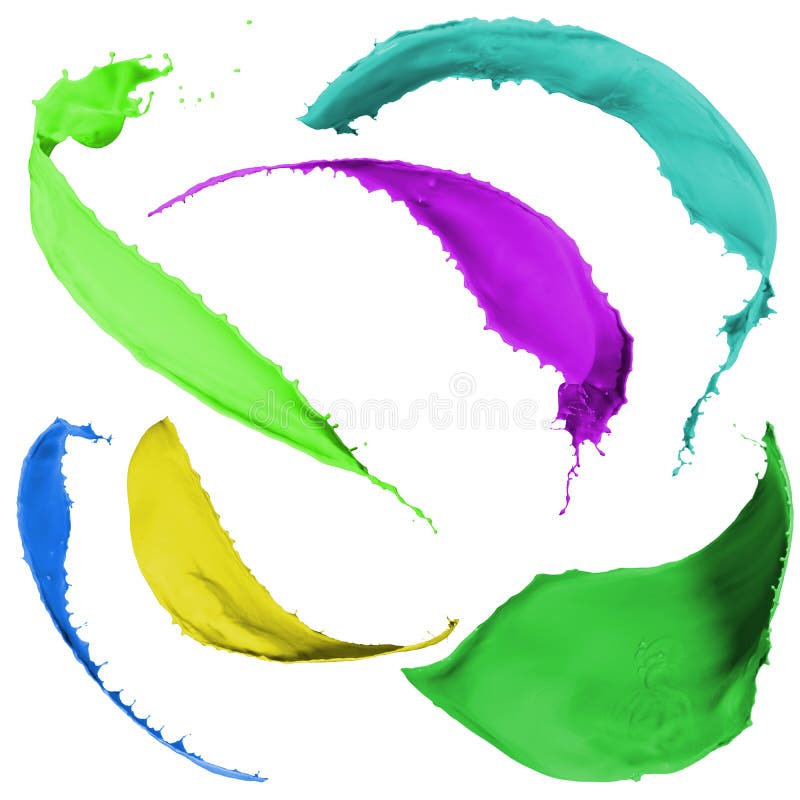 Barwioni farb pluśnięcia zdjęcie royalty free Barwioni farb pluśnięcia zdjęcie royalty free