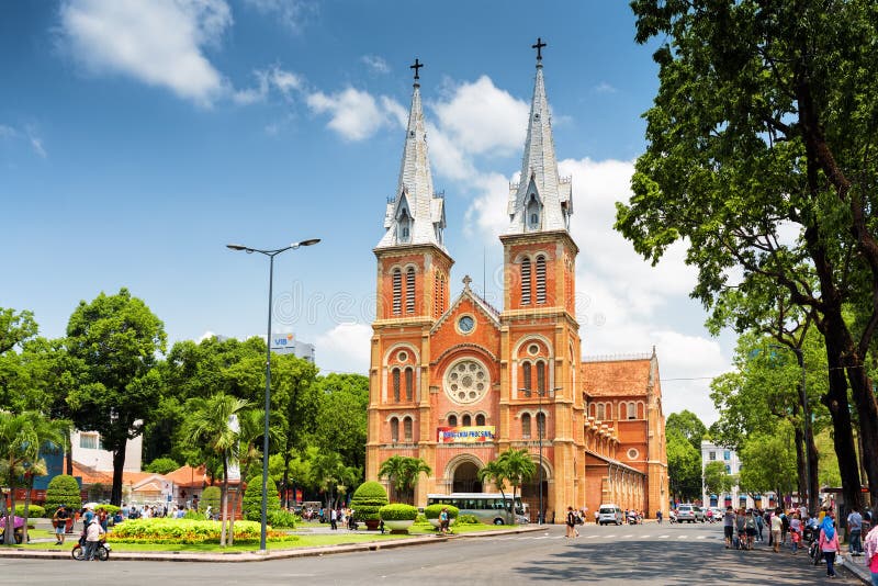 yeso Acusador envase Basílica De La Catedral De Saigon Notre-Dame, Ho Chi Minh, Vietnam Foto de  archivo editorial - Imagen de ntro, recorrido: 57610888