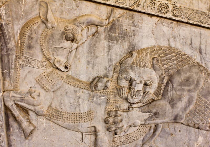 bas persepolis reliefowy symbolu zoroastrian obrazy stock bas persepolis reliefowy symbolu zoroastrian obrazy stock