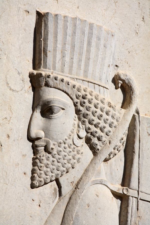 Bas-reliéf perského vojáka z Persepolis, Írán (VI století před naším LETOPOČTEM)