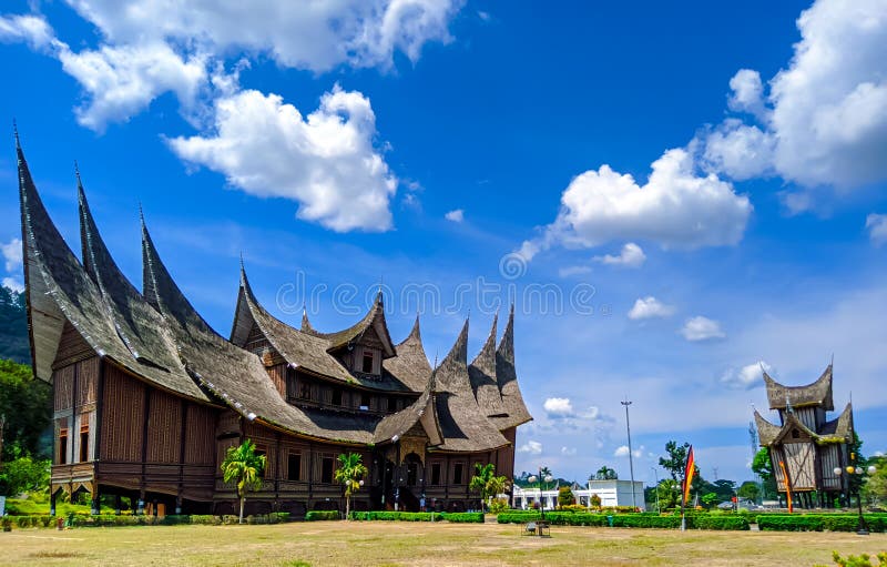 Basa Pagaruyung Palace, a Traditional House from West Sumatra Stock