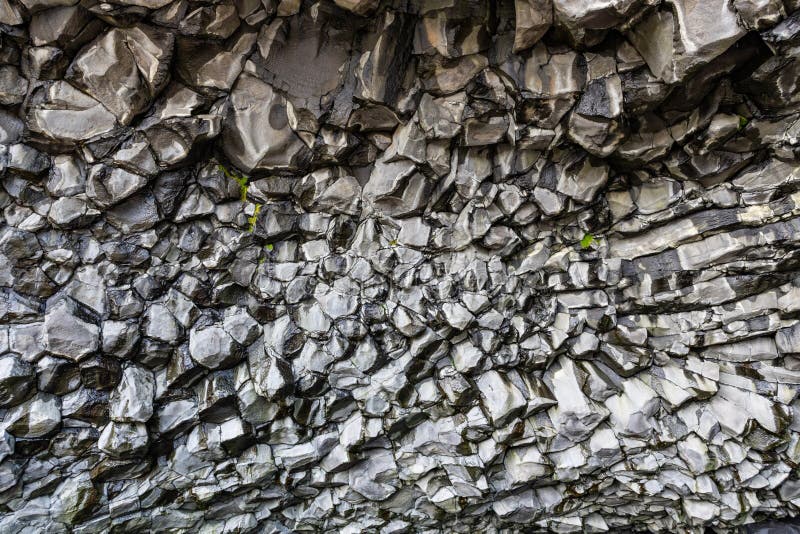 Iceland basalt cliffs and sea stacks at Garoar near Vik Stock Photo - Alamy