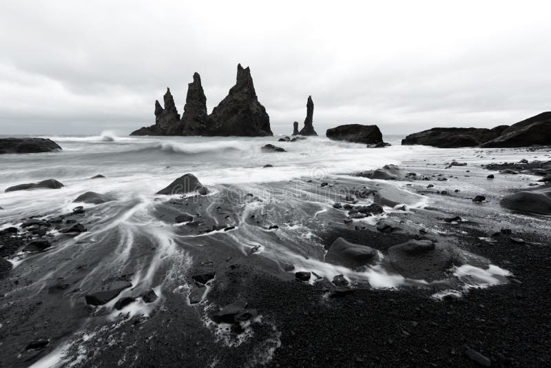 Basalt rock formations `Troll toes`