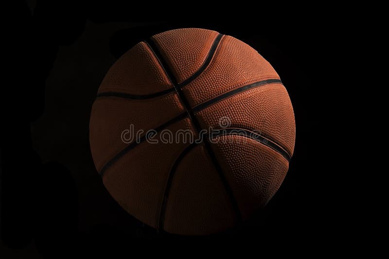 Baschet pe fond negru stock photo