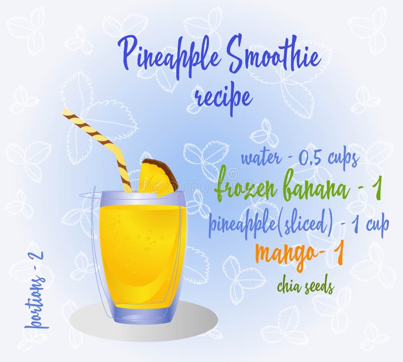 Smoothie Pineapple Stock Illustrations 1 130 Smoothie Pineapple Stock Illustrations Vectors Clipart Dreamstime