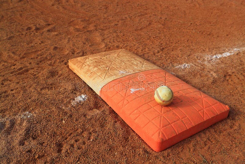 Base da laranja do dobro da bola do basebol