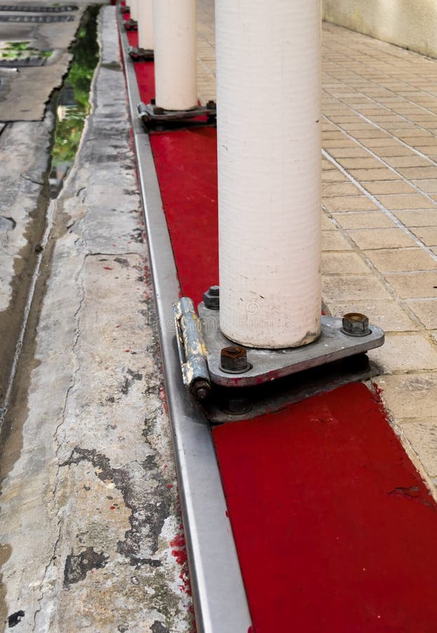 Base of flag pole. stock image. Image of details, flagstaff 96957157