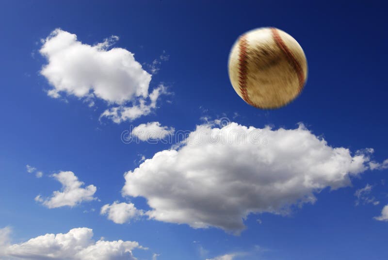 Baseball in air