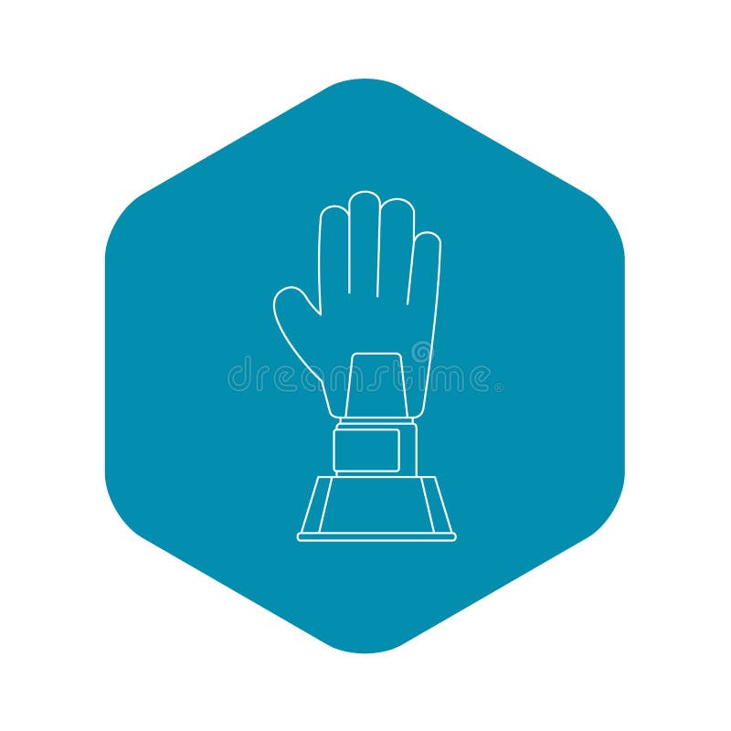 Baseball Mitt Outline Stock Illustrations 313 Baseball Mitt Outline