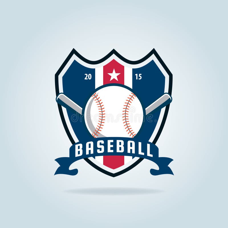 Baseball Badge Logo Design for Logos Stock Vector Illustration of