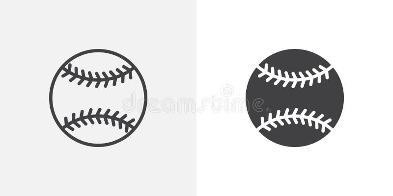 Baseball-Ballikone lizenzfreie abbildung Baseball-Ballikone lizenzfreie abbildung
