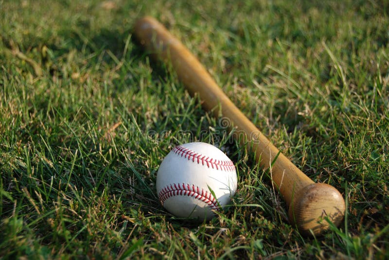 Baseball with Bat stock image. Image of icon, baseball 6418593