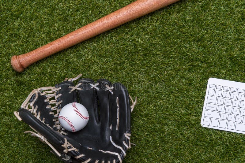 Decor ~ Vivid Coaster Grass Field Sports ~ Baseball Wooden Bat Game Gift