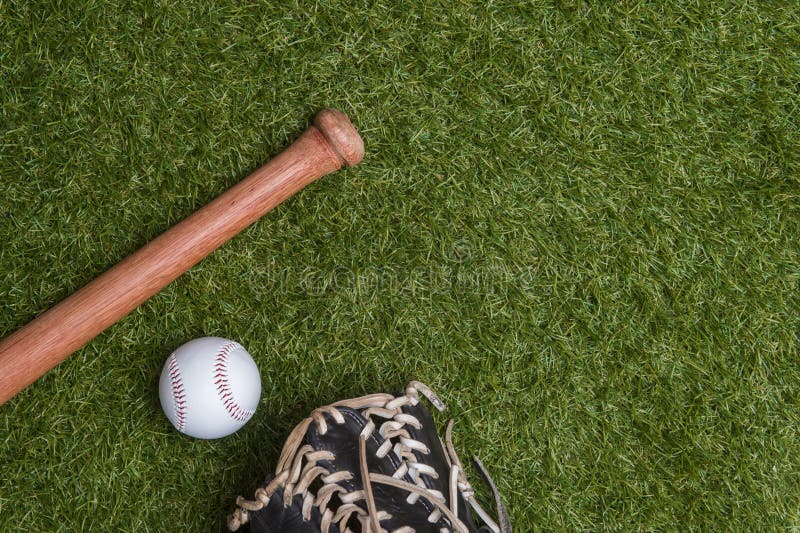 Decor ~ Vivid Coaster Grass Field Sports ~ Baseball Wooden Bat Game Gift