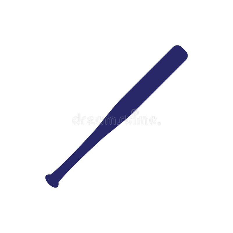 Baseball Bat Icon. Softball Bat. Flat Vector Illustration Stock Vector
