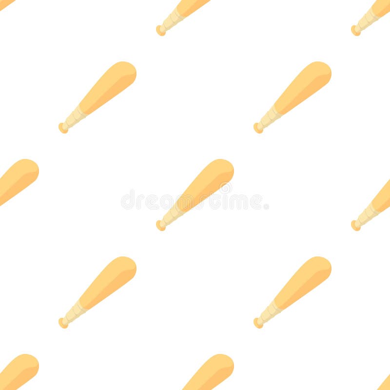 Baseball Bat Pattern Seamless Vector Stock Vector Illustration of